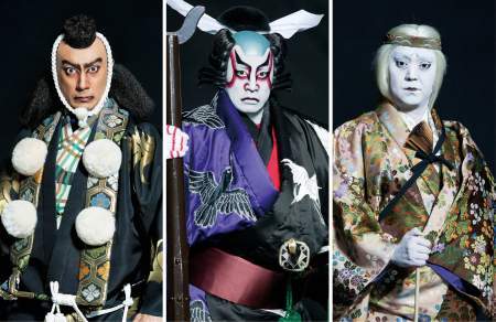 『日生劇場十二月歌舞伎公演』(左から：海老蔵、染五郎、松緑)