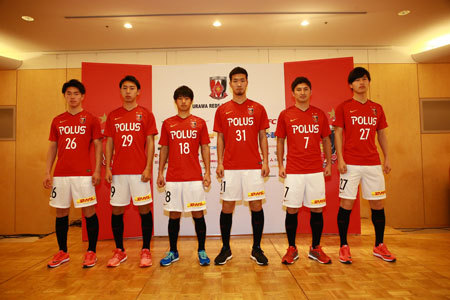 浦和レッズ2018シーズン新加入記者会見に出席した選手一同　(C)URAWA REDS