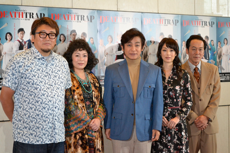 (画像左から）福田雄一、佐藤仁美、片岡愛之助、高岡早紀、坂田聡