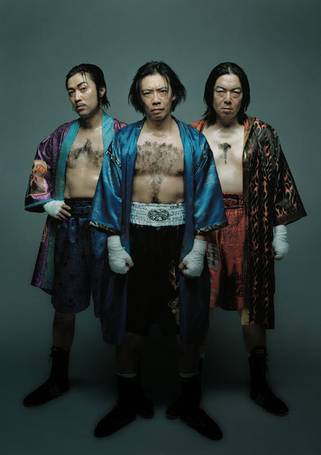 ねずみの三銃士。左から、池田成志、生瀬勝久、古田新太