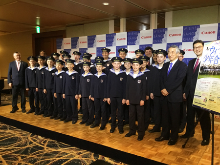 「ウィーン少年合唱団 2017年 日本公演」記者会見より　写真提供：ジャパン・アーツ