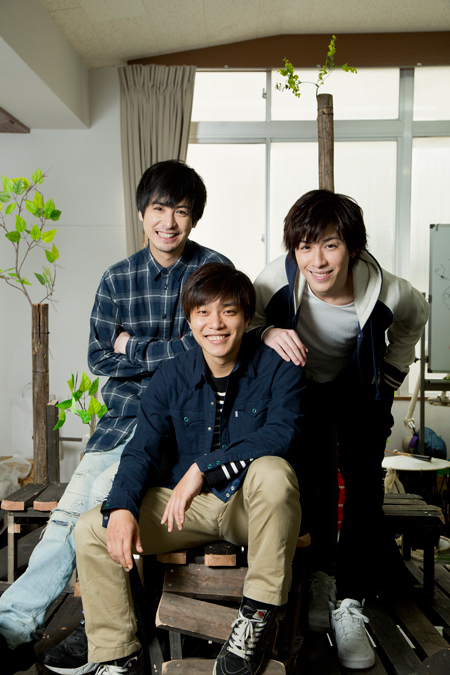 左から、平田裕一郎、畑中智行、神永圭佑　　撮影：山田和幸