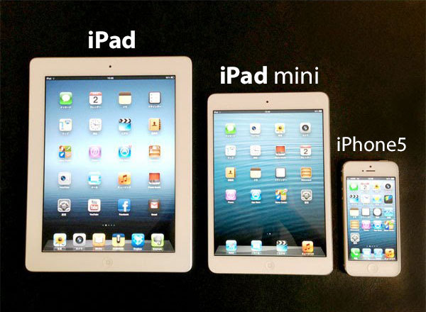 Ipad Mini Iphone5やipadと比べてどれだけミニサイズ 使用感を最速
