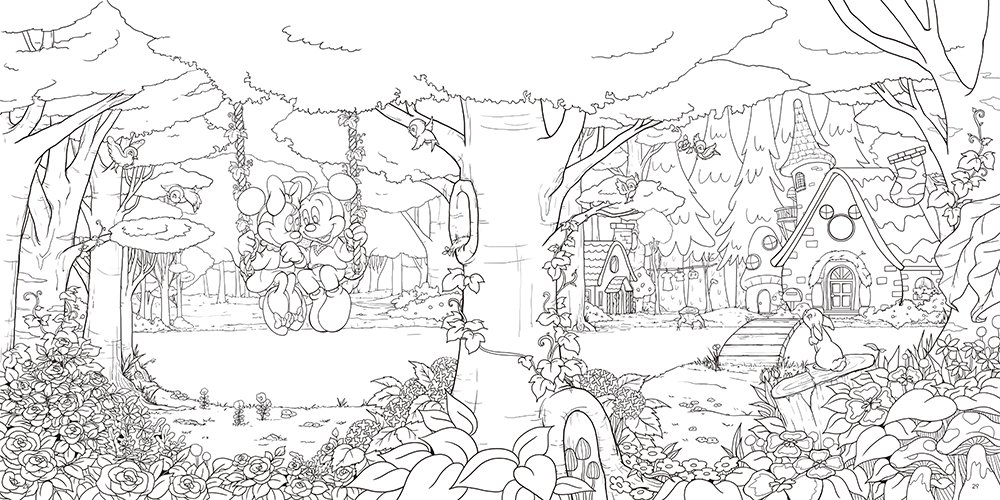 お家ディズニー 大人の塗り絵でディズニーの世界に没頭しよう 写真 21 36 ディズニー特集 ウレぴあ総研