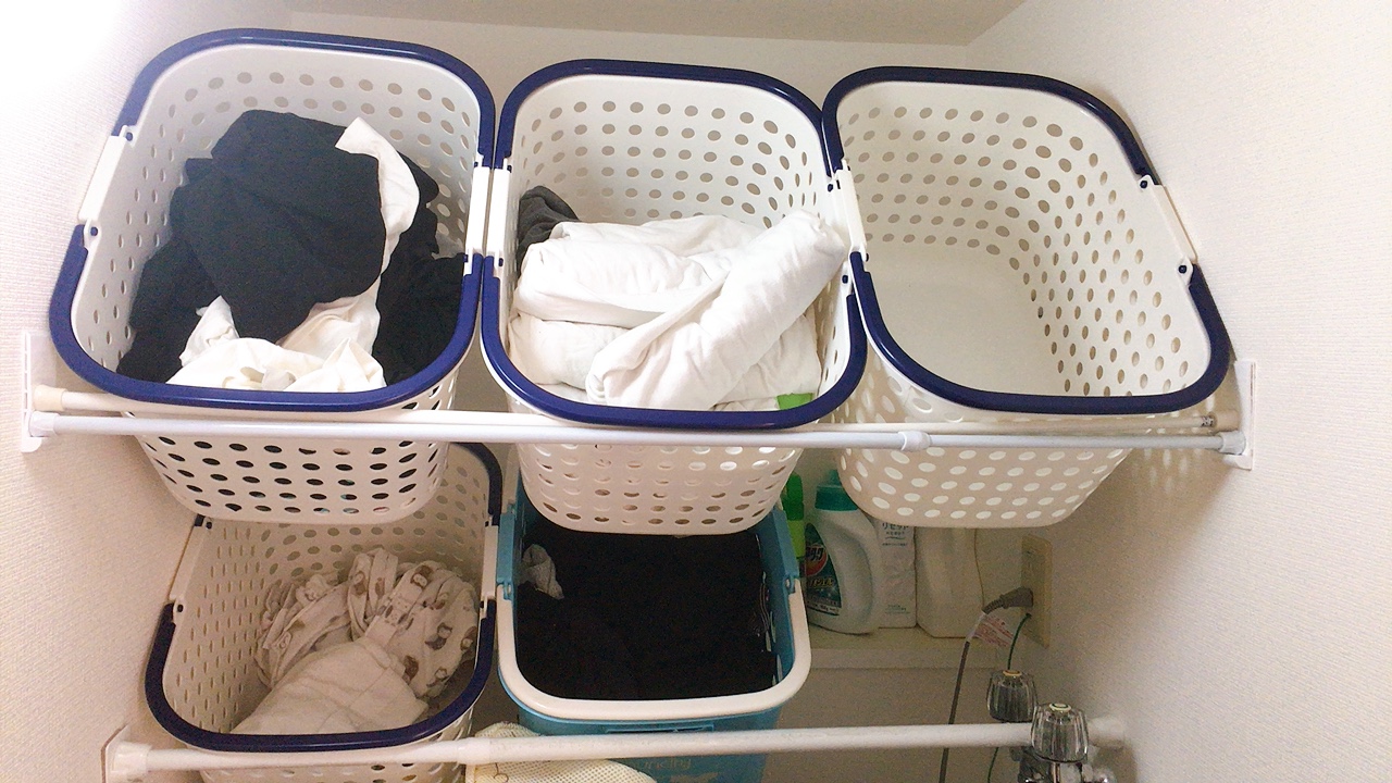 洗濯物は干さない 畳まない 投げ込み収納 が楽すぎた 便利商品 2 2 ハピママ