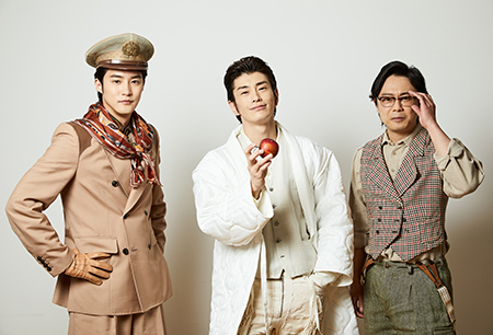 左から、白石隼也、玉置玲央、尾上寛之　撮影：森好弘