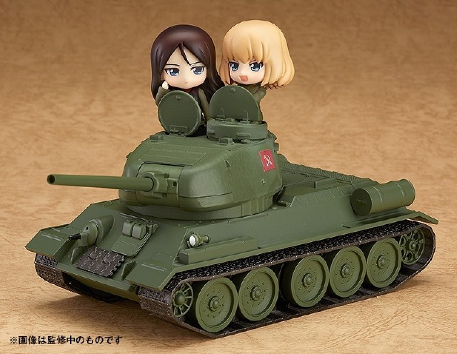 ガルパン プラウダ高校の主力戦車をデフォルメ立体化 ねんどろいどもあ T 34 85 登場 買わないとシベリア送りにしちゃうんだから Medery Character S