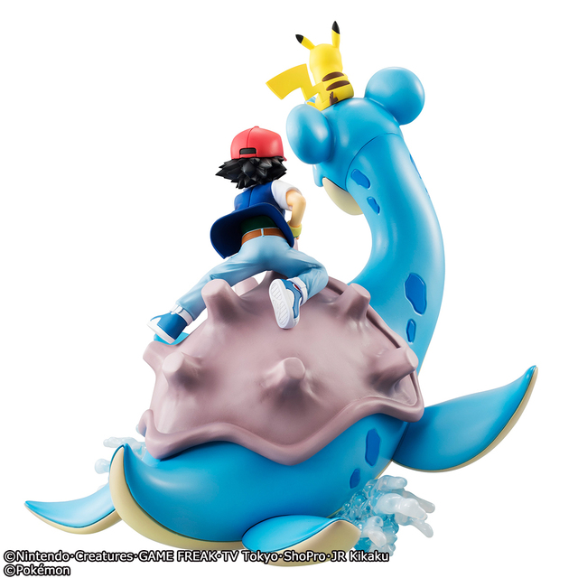 次の冒険に出発だ ポケモン ラプラスがフィギュア化 サトシとピカチュウを乗せて海を泳ぐ姿を表現 写真 6 9 Medery Character S