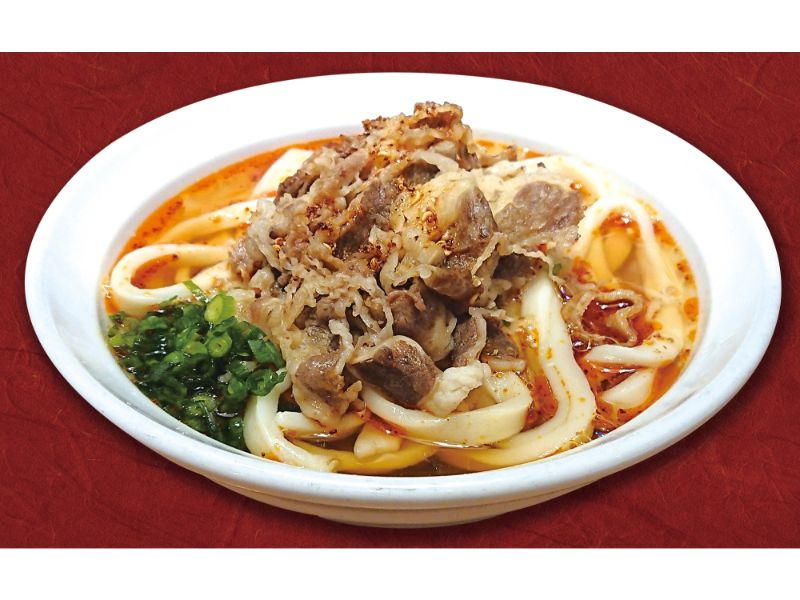 大食い必見 お肉もがっつり うどん3玉まで増量無料 人気店の 定番 シビ辛 限定メニュー うまい肉