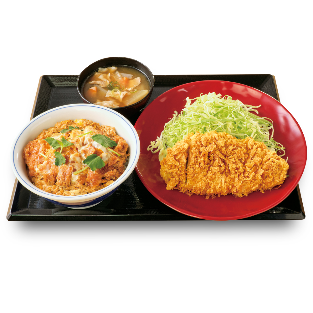 かつや 驚異の ダブルかつ ロースカツ定食のご飯が かつ丼 になった異次元ボリューム うまい肉