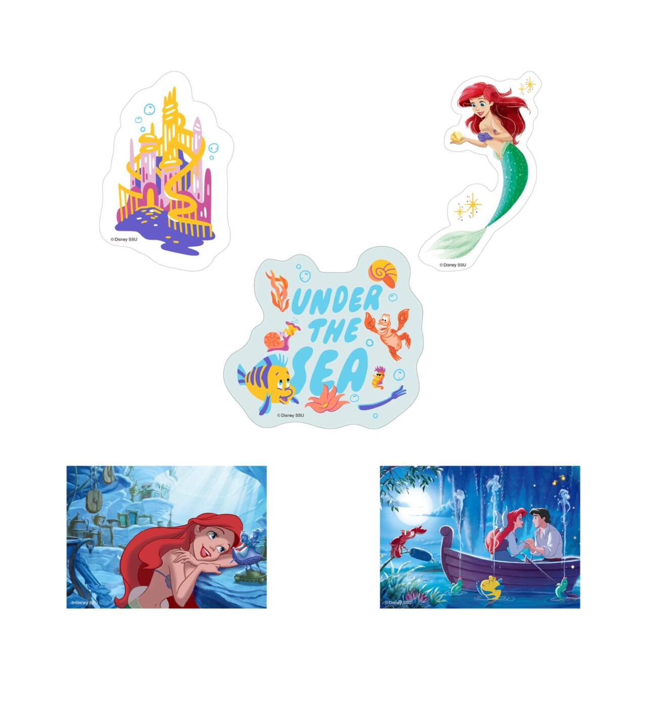 ディズニー ハッピーくじ アラジン リトルマーメイド フィギュア 他 8