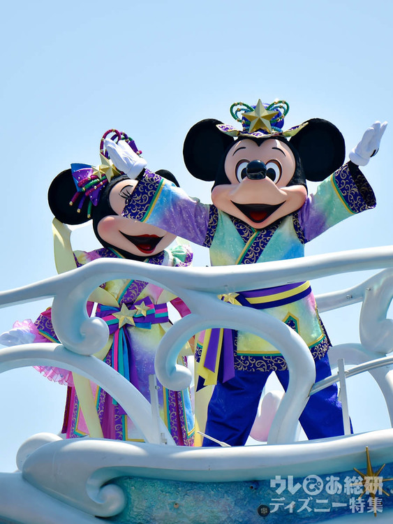 動画あり 東京ディズニーリゾートで17 七夕 スタート ミッキー ミニーが彦星と織姫の新衣装で登場 写真 25 30 ディズニー特集 ウレぴあ総研