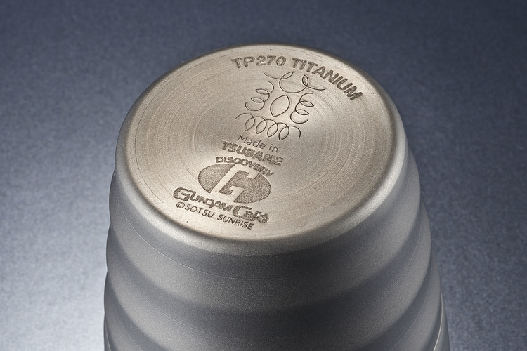 職人の技が光る逸品 機動戦士ガンダムuc ユニコーンのバーニアを再現したチタニウム合金製タンブラー発売決定 写真 6 10 Medery Character S