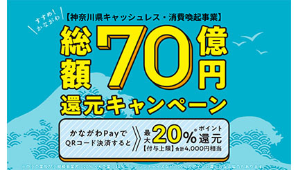 スマホ決済 かながわpayアプリで最大20 還元 総額70億円還元キャンペーン ウレぴあ総研