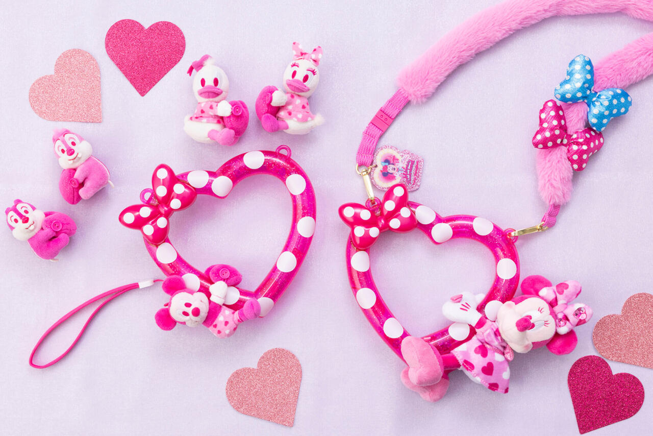 防寒ディズニー】寒い日も激かわポカポカ！“ピンク×ハート”の